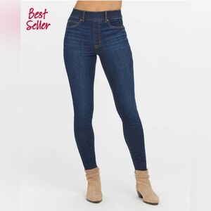 Spanx Nwot Ankle Skinny Jeggings Pull-on Jeand Sz Medium Tall